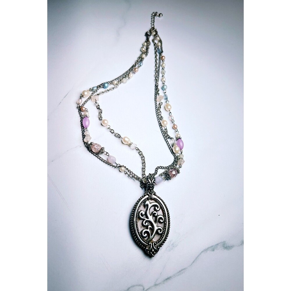 Vintage Necklace Vintage 90's Dark Academia Cottagecore Pendant Jewelry
